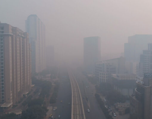 Every winter the National Capital Region of India is covered in a cloud of thick smog. Air quality index monitors max out with ratings of 999 and pollution reaches 50 times the level deemed safe by the World Health Organization, making breathing Delhis air as bad as smoking 50 cigarettes. Some of the biggest emitters are Delhis more than 10 million vehicles, like cars and trucks. Dust from the citys construction boom is also a contributor to the citys smog. Brick kilns that burn solid fuels are another factor. So is coal-fired power generation.